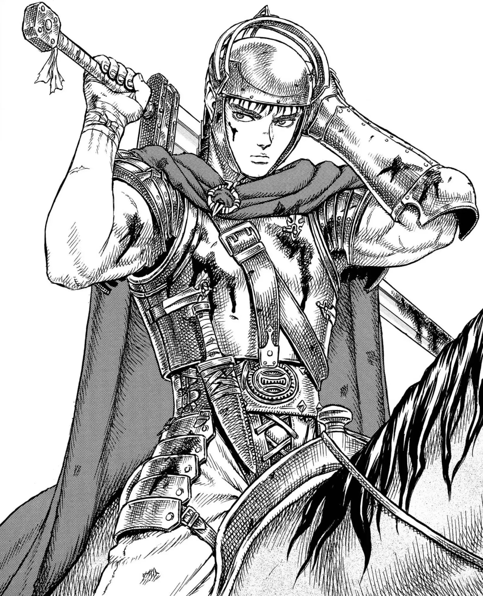 Обновленное снаряжение Гатса в Отряде Сокола