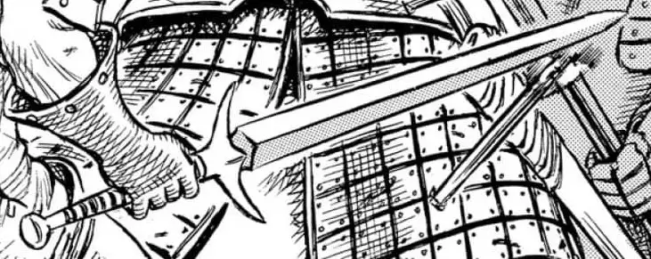 Меч Каски в бою с сотней